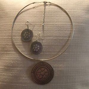 Necklace with earrings